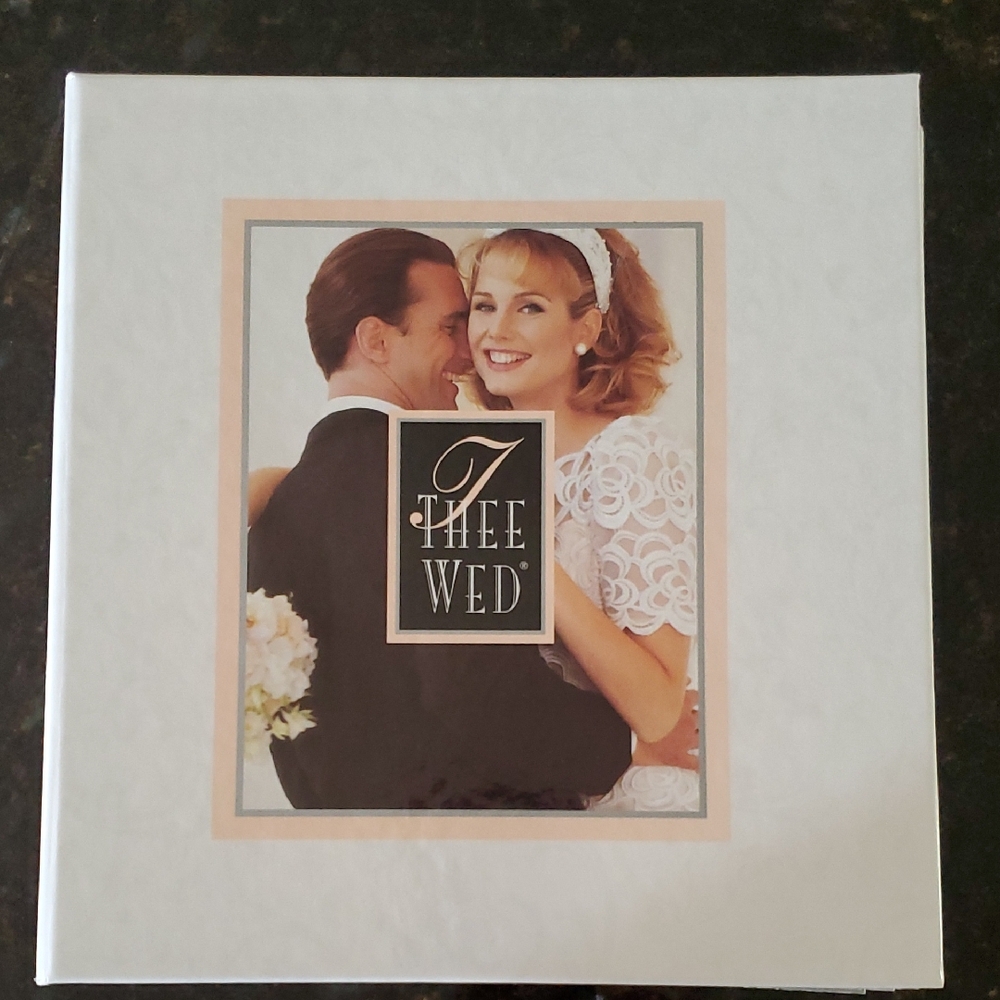 I Thee Wed Wedding Album - White